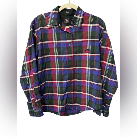 Cruel Girl Tops - Cruel Girl Plaid Western Snap Shirt Women’s Size Medium